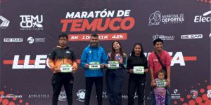 Corredores de Villa Pehuenia Moquehue participaron del Maratón de Temuco